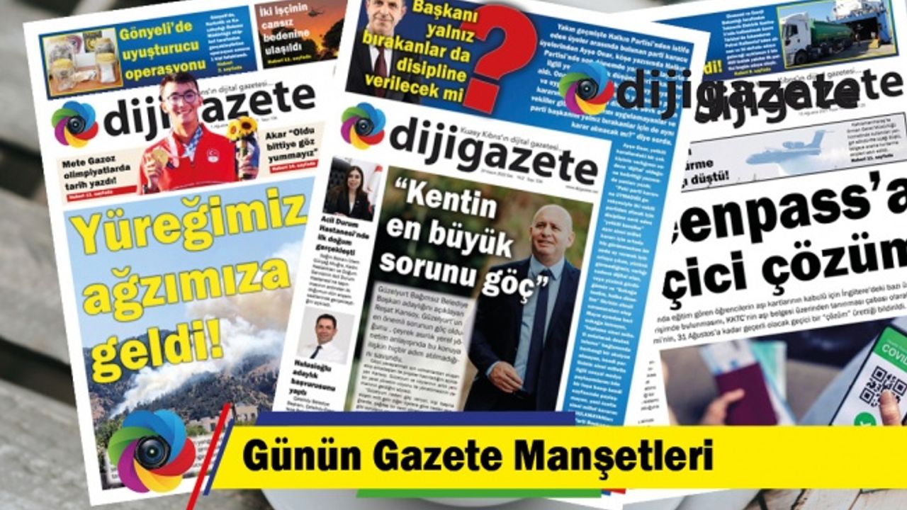 29 Kasim 2022 KKTC - TC Gazete Manşetleri