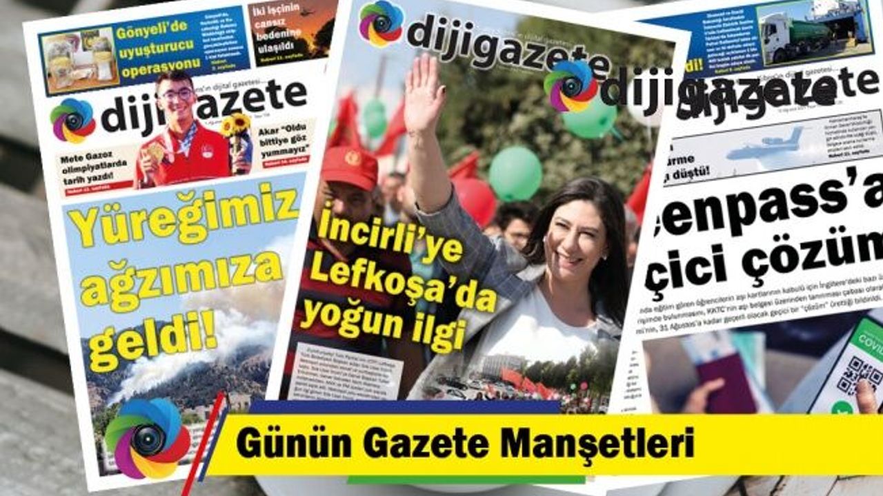 7 Kasım 2022 KKTC- TC Gazete Manşetleri