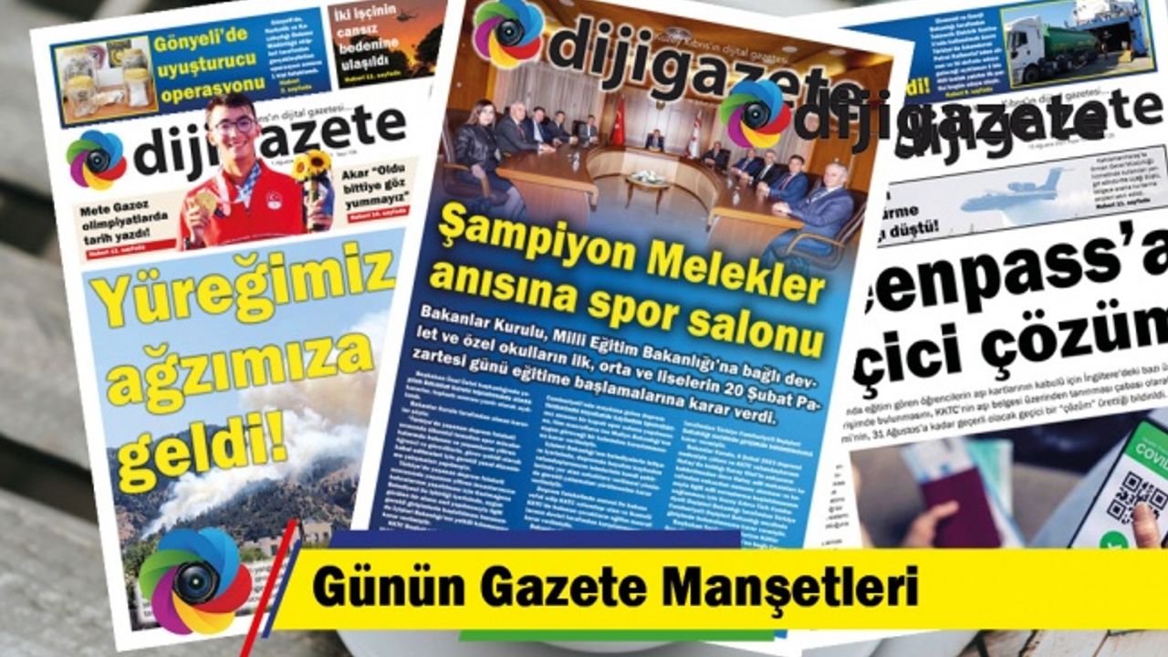 14 Şubat 2023 KKTC- TC Gazete Manşetleri