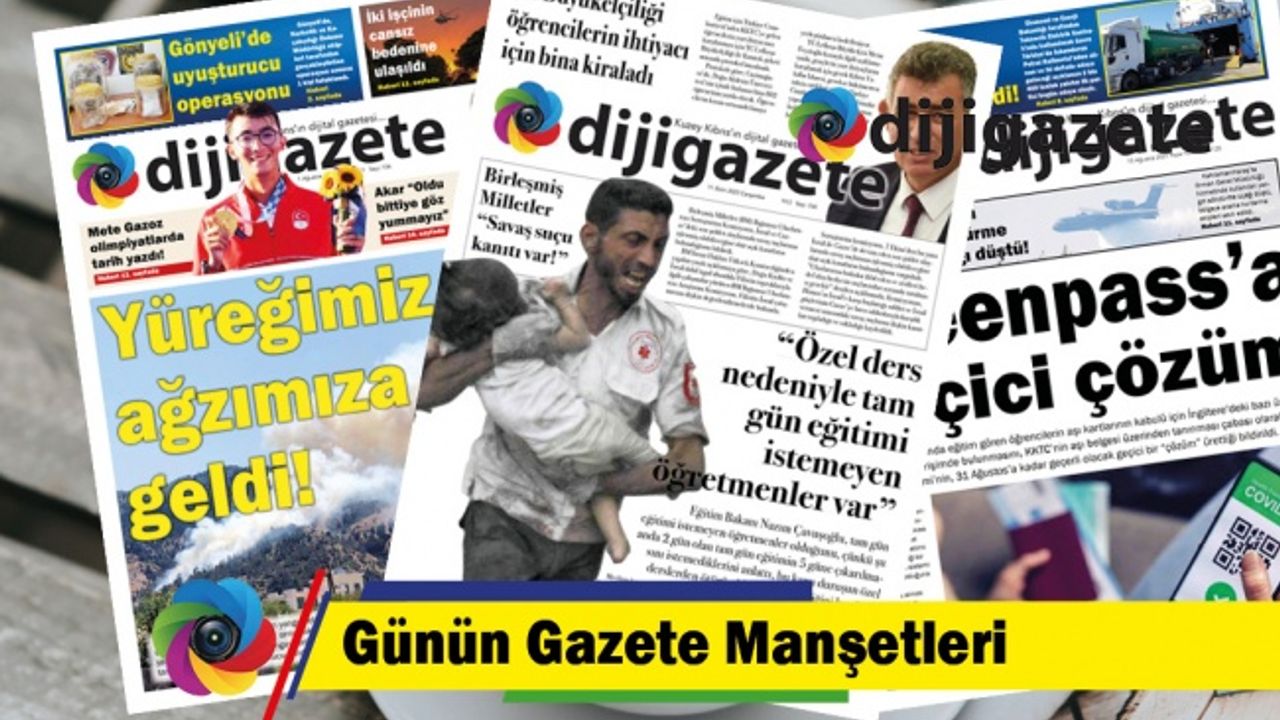11 Ekim 2023 KKTC-TC Gazete Manşetleri