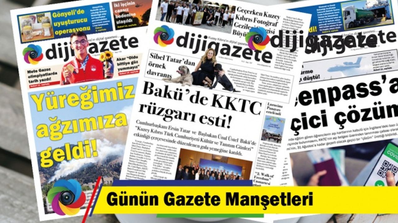 13 Ekim 2023 KKTC-TC Gazete Manşetleri