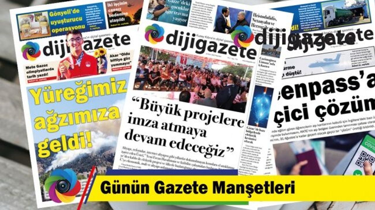 23 Ekim 2023 KKTC-TC Gazete Manşetleri