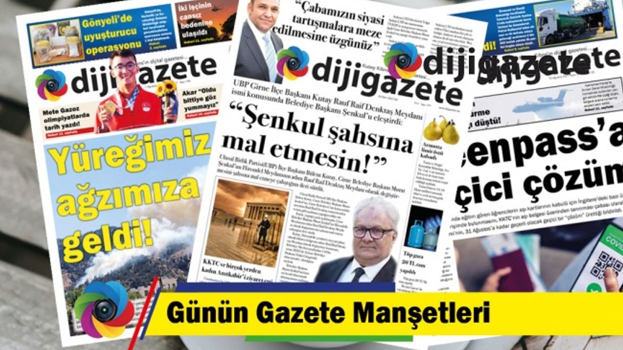24 Ekim 2023 KKTC-TC Gazete Manşetleri