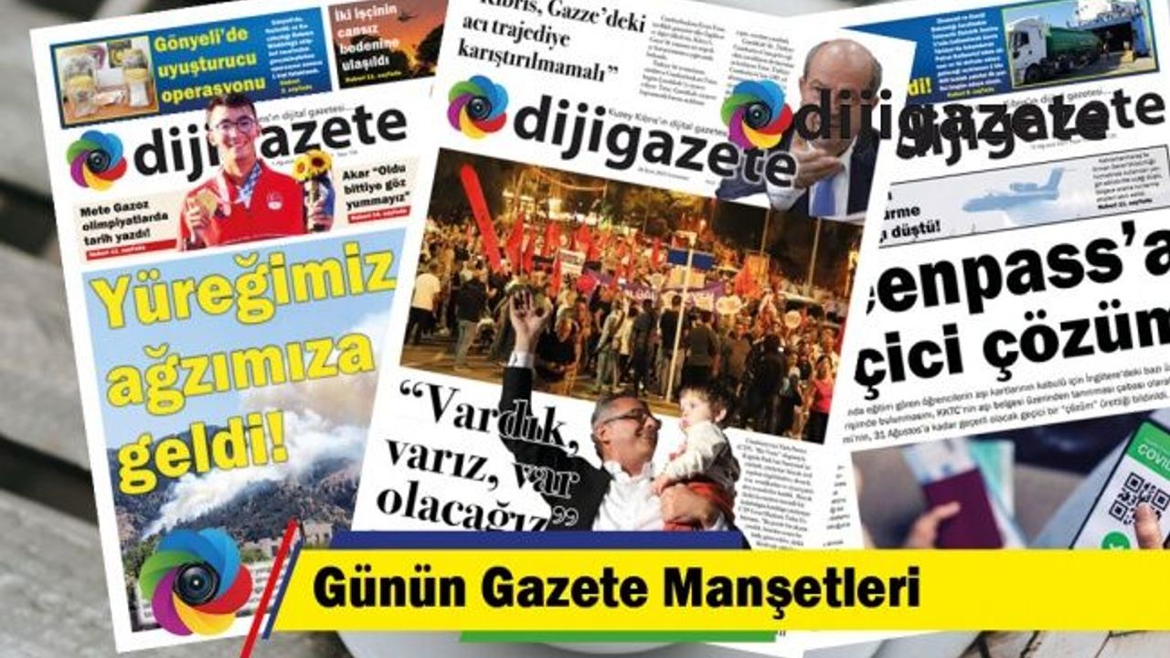 28 Ekim 2023 KKTC-TC Gazete Manşetleri