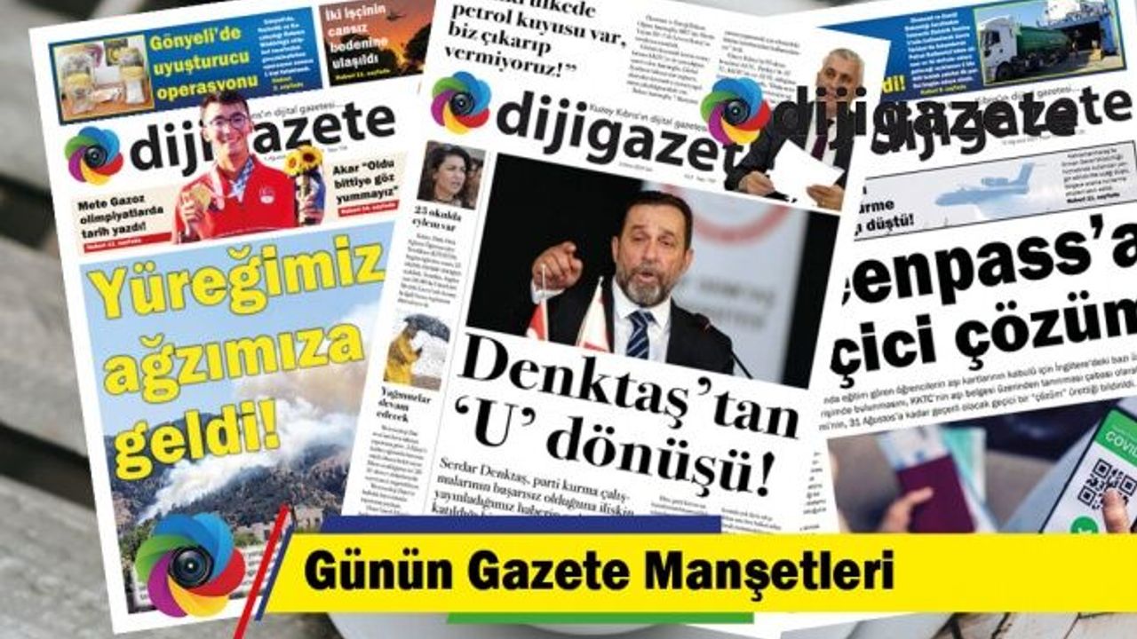 3 Ekim 2023 KKTC-TC Gazete Manşetleri