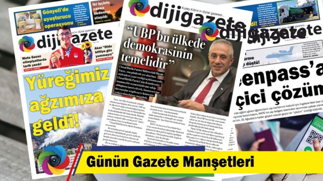 19 Mayıs 2024 KKTC-TC Gazete Manşetleri
