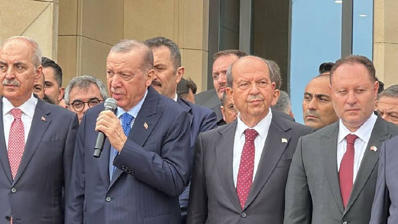 Erdoğan: Yeni Cumhurbaşkanlığı Yerleşkesi Kıbrıs Türk halkının kararlılığının sembolüdür