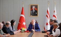 Tatar, Gönyeli Spor Kulübü Başkanı Baştaş ve Yönetim Kurulu'nu kabul etti