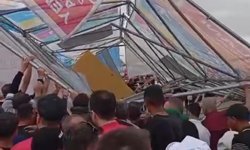 Teknofest’te korkutan kaza, İskele düştü
