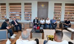 Cumhurbaşkanı Tatar, Lefke Türk Spor Kulübü yönetimini kabul etti