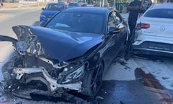 Gönyeli'de zincirleme trafik kazası