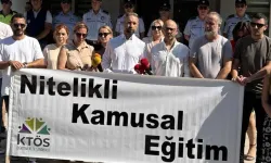 KTÖS, Milli Eğitim Bakanlığı önünde eylem yaptı: Okulları ve kadrolarını Eylüle kadar hazırlayın