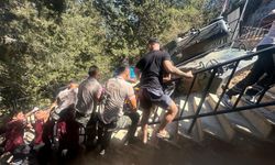 St. Hilarion bölgesinde araçla uçuruma düşen sürücü kurtarıldı