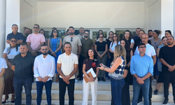KTOEÖS, Lefke Gazi Lisesi önünde basın açıklaması yaptı