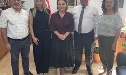 Kültür Dairesi Müdürü Zaimağaoğlu, Posta Dairesi Müdürü İskender ve beraberindeki heyeti kabul etti