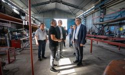 Erhürman Lefkoşa Sanayi Bölesini ziyaret etti