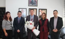 Arıklı, KKTC Memur-Sen heyetini kabul etti