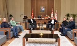 Cumhurbaşkanı Erhürman, Kasaplar Birliği Başkanı ve yönetim kurulunu kabul etti