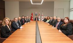 Cumhurbaşkanı Erhürman, KTSO Başkan ve yönetim kurulu üyeleriyle bir araya geldi