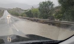 Polis sürücüleri uyardı….Girne–Değirmenlik ana yolunda su birikintileri oluştu