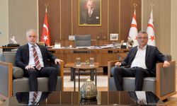 Cumhurbaşkanı Erhürman, Ankara Büyükelçisi Korukoğlu’nu kabul etti