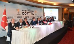 “Halka Hizmet Yolunda Dört Yıl” basın toplantısı yapılıyor