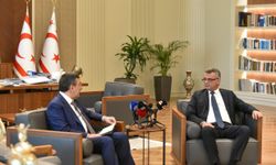 Erhürman, TC Cumhurbaşkanı Yardımcısı Yılmaz’ı kabul etti