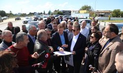 Başbakan Üstel, İskele-Boğaz Yolu proje alanında incelemelerde bulundu