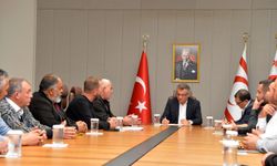 Cumhurbaşkanı Erhürman, Hayvan Üreticileri ve Yetiştiricileri Birliği üyelerini kabul etti