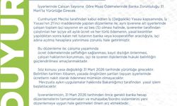 Çalışma Bakanlığından duyuru… “Beş ve üzeri çalışanı olan işyerlerine banka ödeme zorunluluğu getirildi”