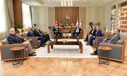 Cumhurbaşkanı Tufan Erhürman, Dış Basın Birliği heyetini kabul etti