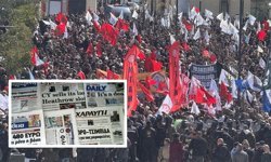 Hayat pahalılığı eylemi Rum basınında