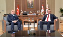 Cumhurbaşkanı Erhürman, TC Lefkoşa Büyükelçisi Başçeri’yi kabul etti