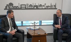 LTB Başkanı Harmancı, İzmir Büyükşehir Belediye Başkanı Tugay ile bir araya geldi