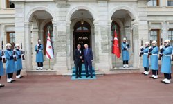 Cumhurbaşkanı Erhürman, TC Cumhurbaşkanı Erdoğan'la görüştü