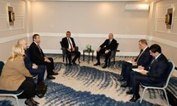 Cumhurbaşkanı Tufan Erhürman, Azerbaycan Cumhurbaşkanı İlham Aliyev ile görüştü