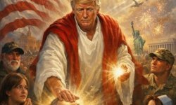 Papa’yı eleştiren Trump, kendisinin İsa gibi tasvir edildiği görseli paylaştı