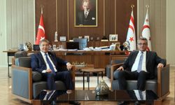 Cumhurbaşkanı Tufan Erhürman, Başbakan Ünal Üstel’i kabul etti