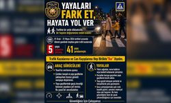 Polisten “Trafikte yayaları fark et, hayata yol ver” çağrısı…