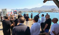Başbakan Üstel Girne Limanı'nda..."Çok üzgünüz can kaybımız var"