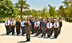 Cumhuriyet Parkı Anıtı’nda çelenk sunma töreni yapıldı