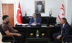 Bakan Sucuoğlu, Gazimağusa Birleşik Taksiciler Birliği heyetini kabul etti