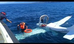 Gürcistan'dan kalkan özel uçak Rize açıklarında denize acil iniş yaptı