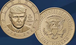 ABD'de bağımsızlığın 250. yılı anısına Trump portreli 1 dolarlık madeni para basıldı