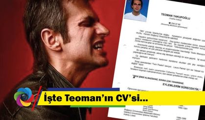 İşte Teoman'ın meşhur olmadan önceki CV'si...