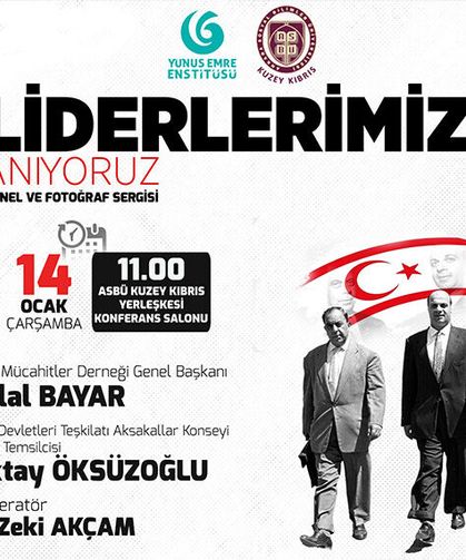 Dr. Fazıl Küçük ve Rauf Raif Denktaş için anma programı düzenlenecek