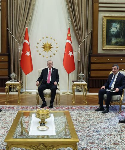 Türkiye Cumhurbaşkanı Erdoğan, Başbakan Üstel'i kabul etti