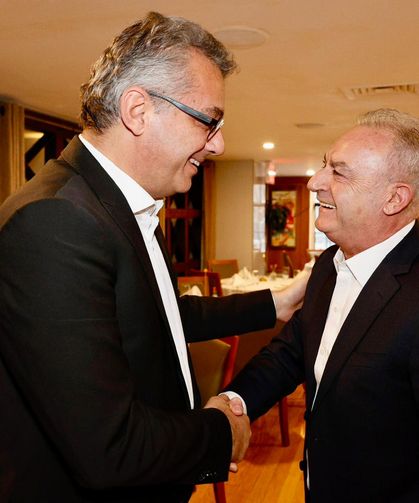 Cumhurbaşkanı Erhürman, New York’ta DİSİ eski Başkanı Averof Neofitu ile görüştü