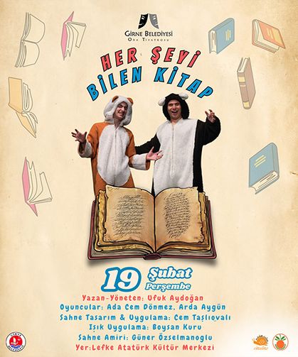 Lefke’de ‘Herşeyi Bilen Kitap’ oyunu sahnelenecek