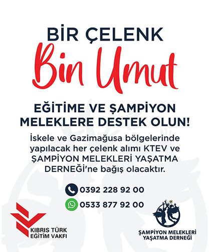 Şampiyon Melekleri Yaşatma Derneği ile KTEV’den bağış çağrısı